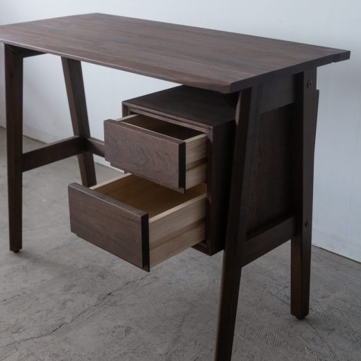 ［現品SALE］B品 MUUTOS スライドデスク90 クルミ / ダーク