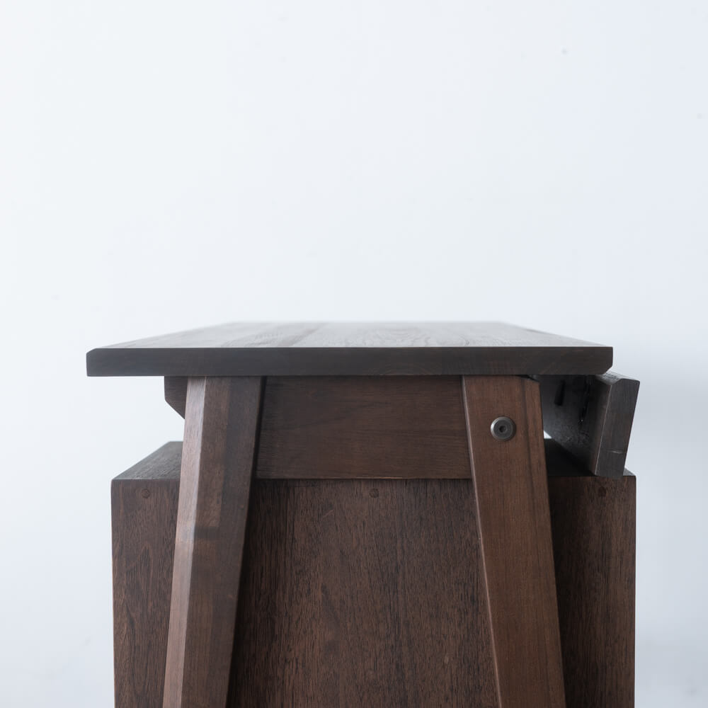 ［現品SALE］B品 MUUTOS スライドデスク90 クルミ / ダーク