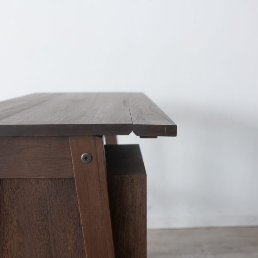 ［現品SALE］B品 MUUTOS スライドデスク90 クルミ / ダーク