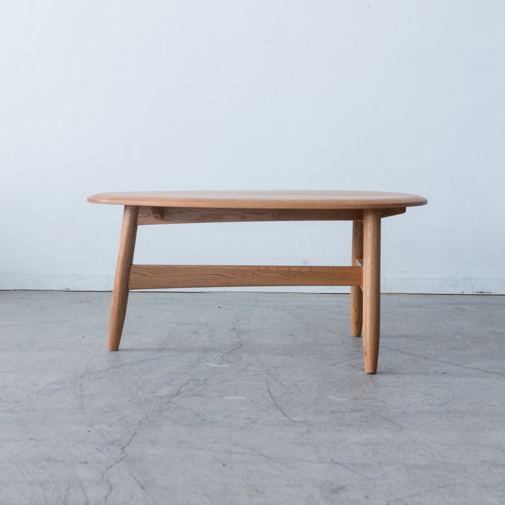 ［現品SALE］B品 85 エッグ リビングテーブル  TORI  オーク/ ライト