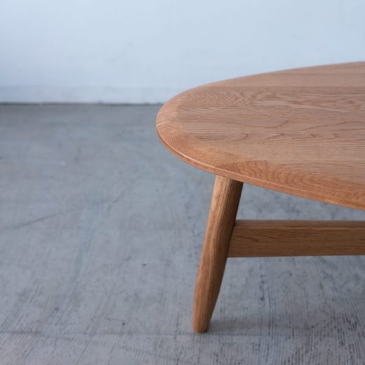 ［現品SALE］B品 85 エッグ リビングテーブル  TORI  オーク/ ライト