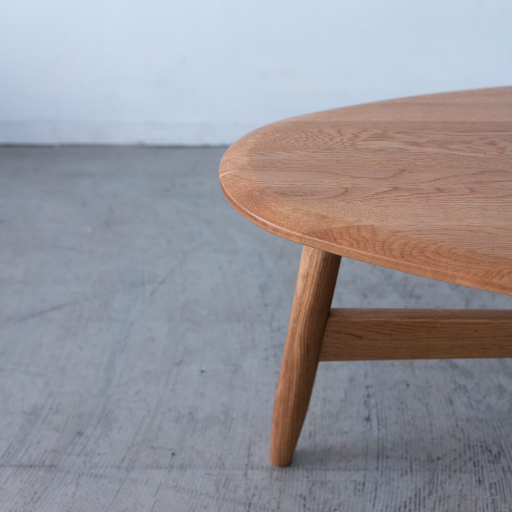 ［現品SALE］B品 85 エッグ リビングテーブル  TORI  オーク/ ライト