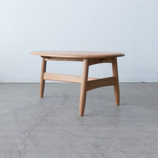 ［現品SALE］B品 85 エッグ リビングテーブル  TORI  オーク/ ライト