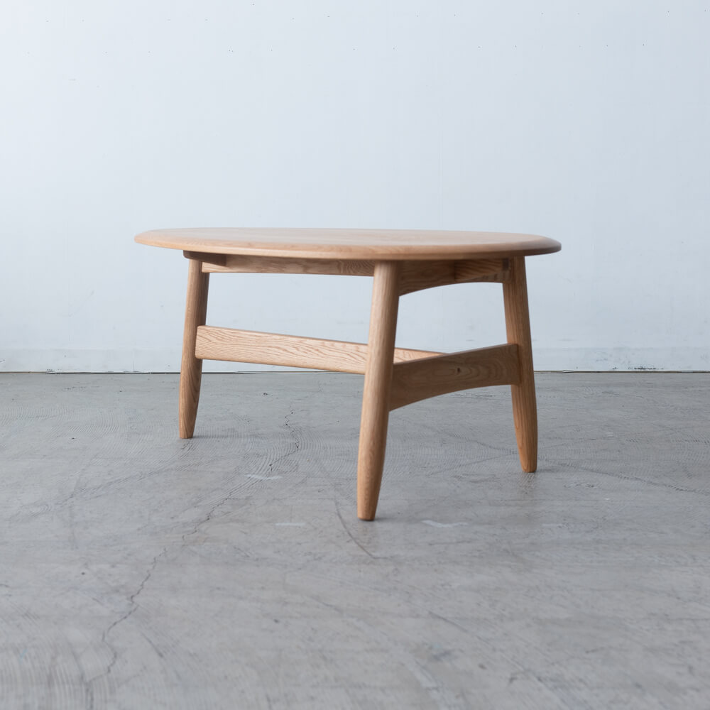 ［現品SALE］B品 85 エッグ リビングテーブル  TORI  オーク/ ライト