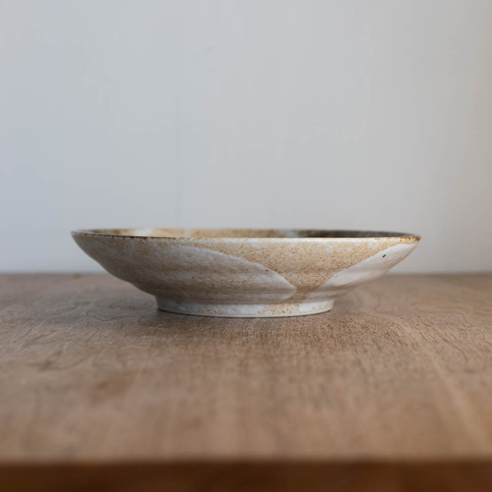 【WEB限定】雪志野 7.5麺皿 -器市-