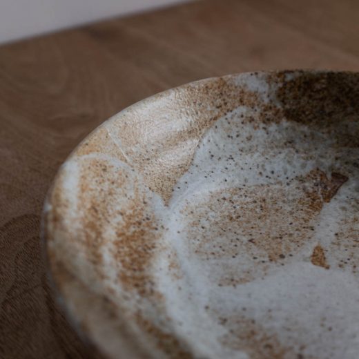 【WEB限定】雪志野 7.5麺皿 -器市-