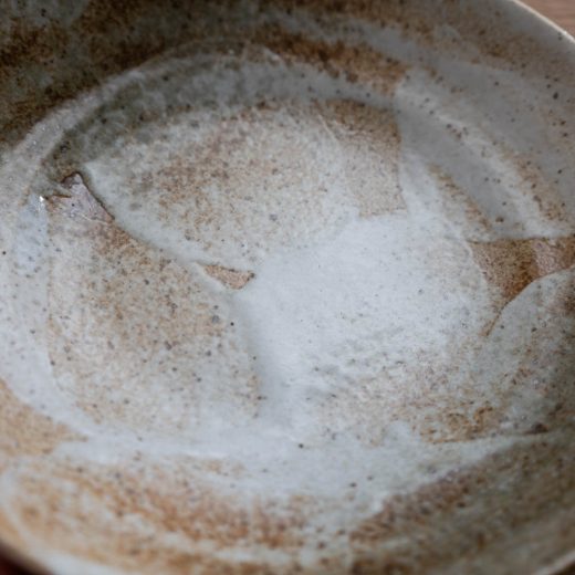 【WEB限定】雪志野 7.5麺皿 -器市-