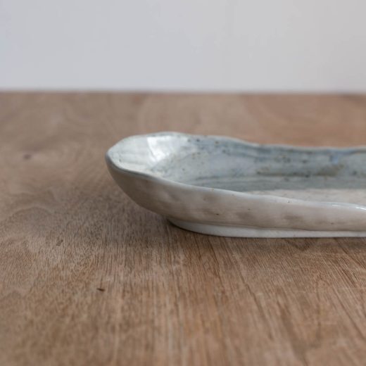 【WEB限定】藍染 舟形サンマ皿 -器市-