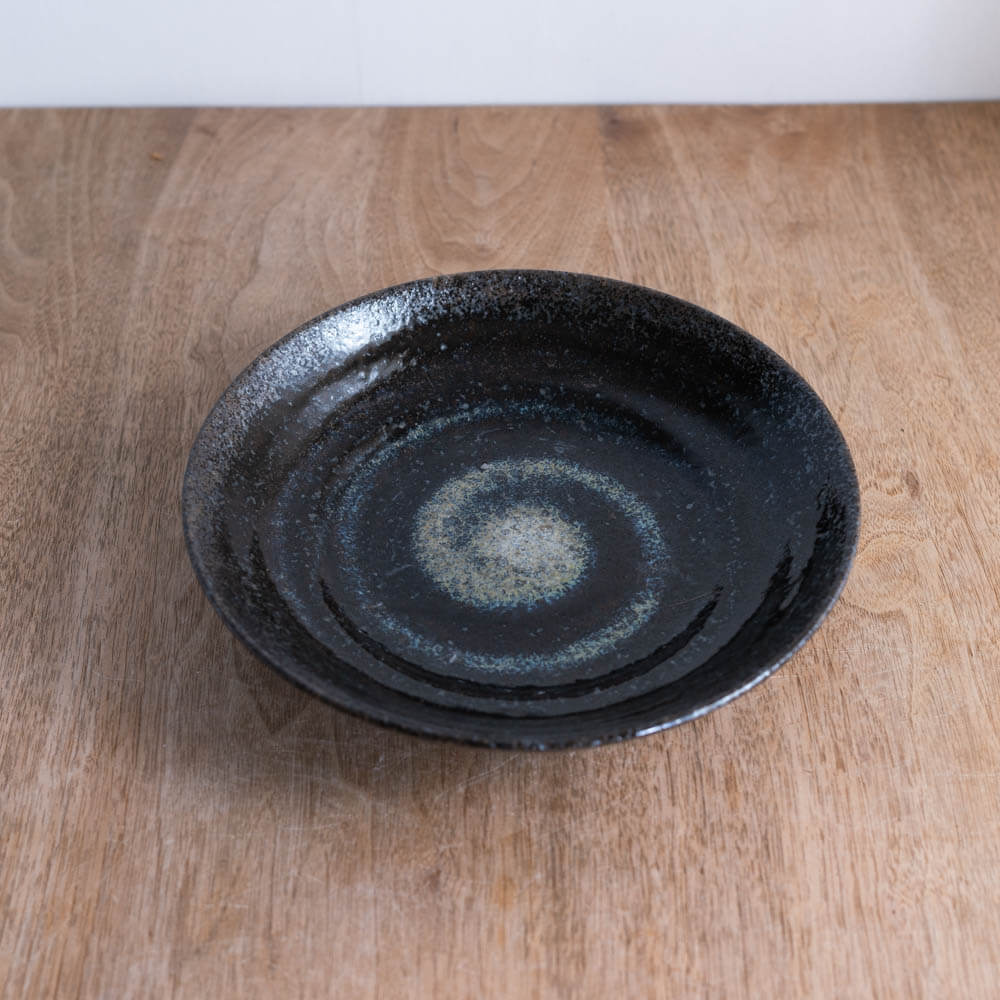 【WEB限定】黒楽7.5麺皿 -器市-