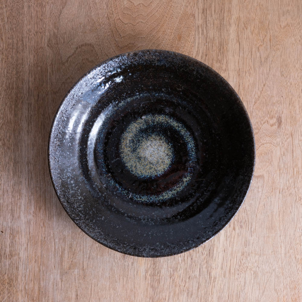 【WEB限定】黒楽7.5麺皿 -器市-