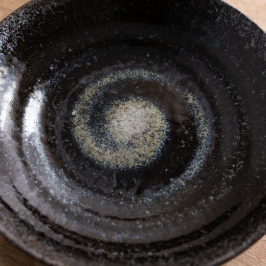 【WEB限定】黒楽7.5麺皿 -器市-