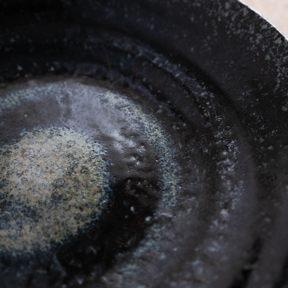 【WEB限定】黒楽7.5麺皿 -器市-