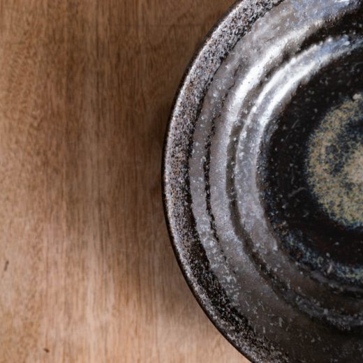 【WEB限定】黒楽7.5麺皿 -器市-