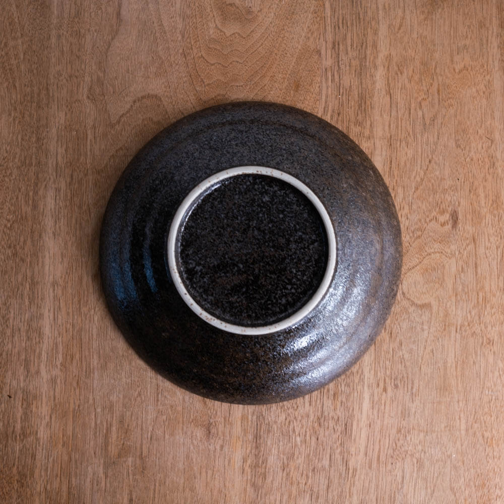 【WEB限定】黒楽7.5麺皿 -器市-