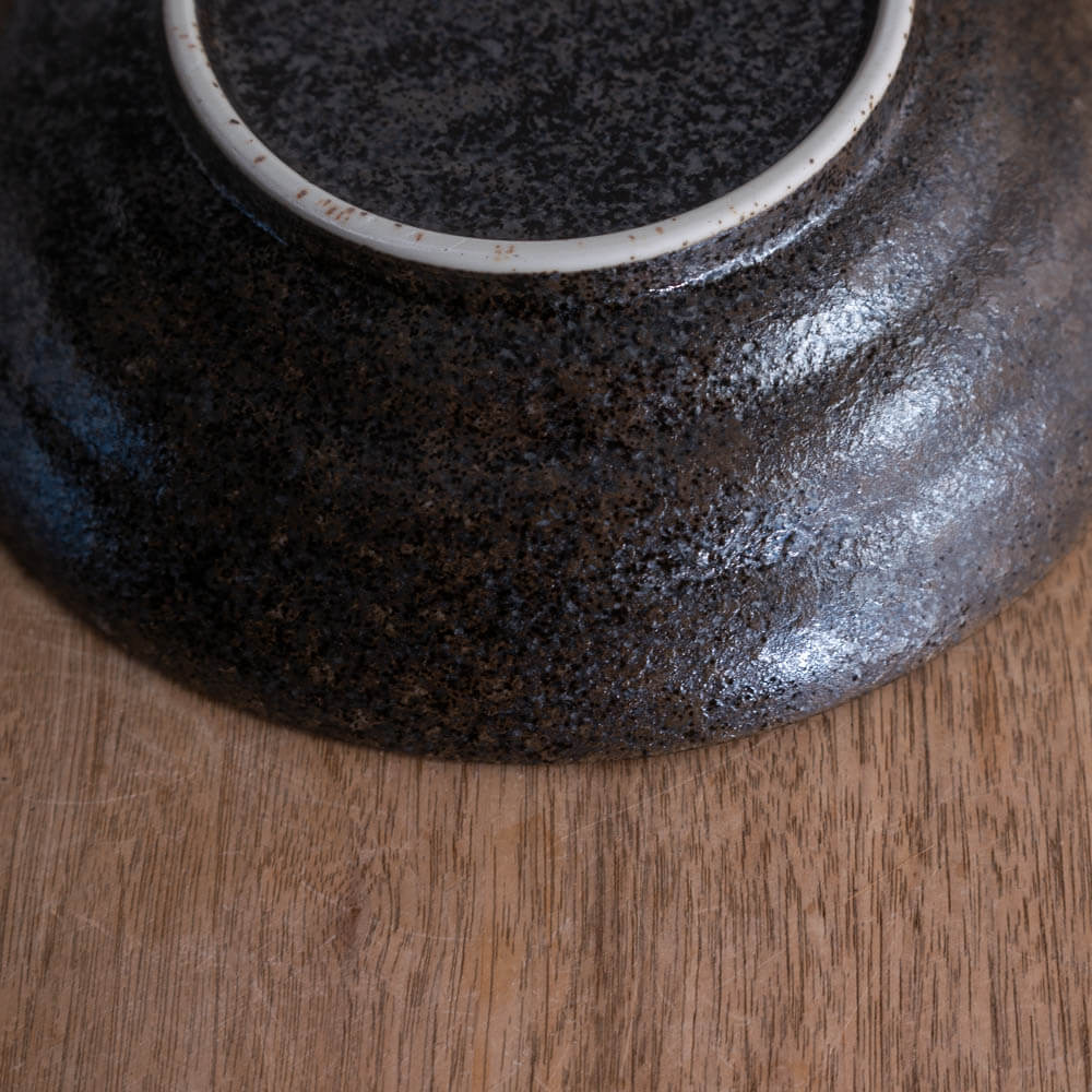 【WEB限定】黒楽7.5麺皿 -器市-