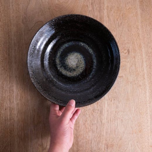 【WEB限定】黒楽7.5麺皿 -器市-