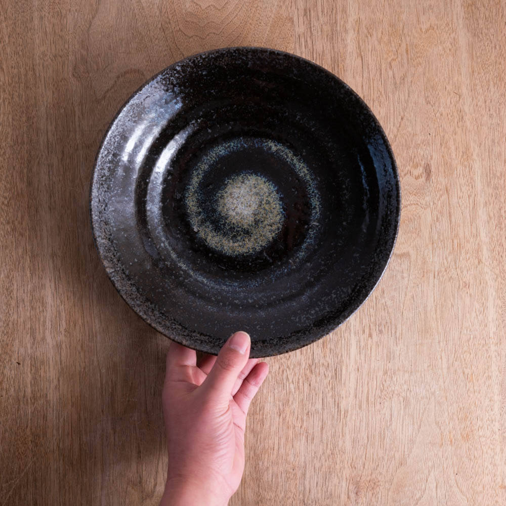 【WEB限定】黒楽7.5麺皿 -器市-