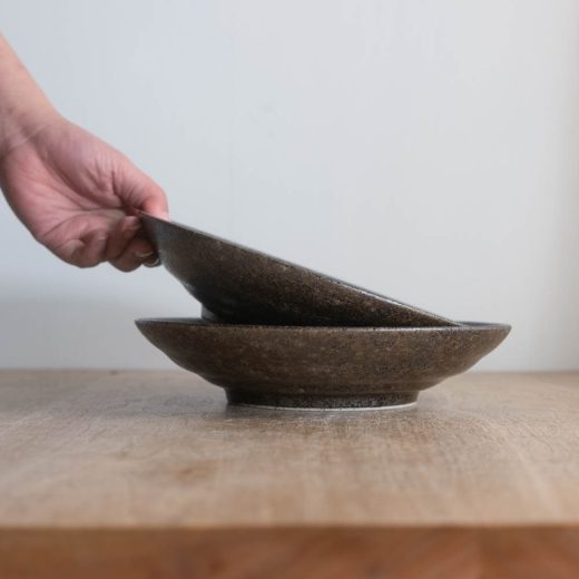 【WEB限定】黒楽7.5麺皿 -器市-