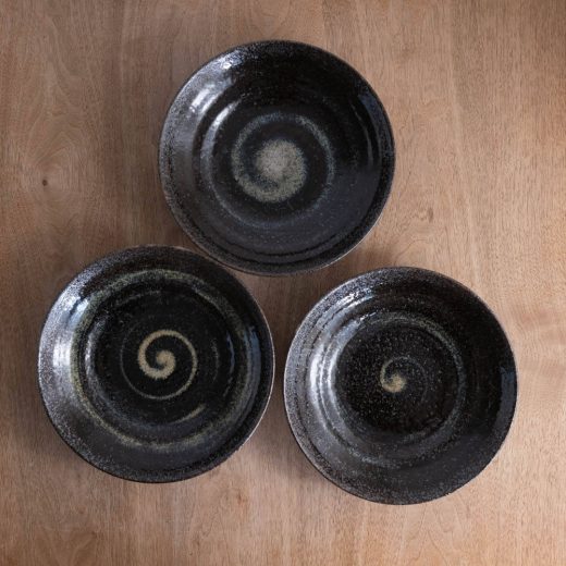 【WEB限定】黒楽7.5麺皿 -器市-