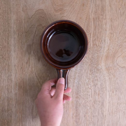 【WEB限定】ミニ片手鍋 アメ釉 -器市-