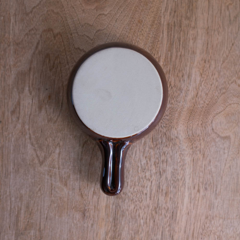 【WEB限定】ミニ片手鍋 アメ釉 -器市-