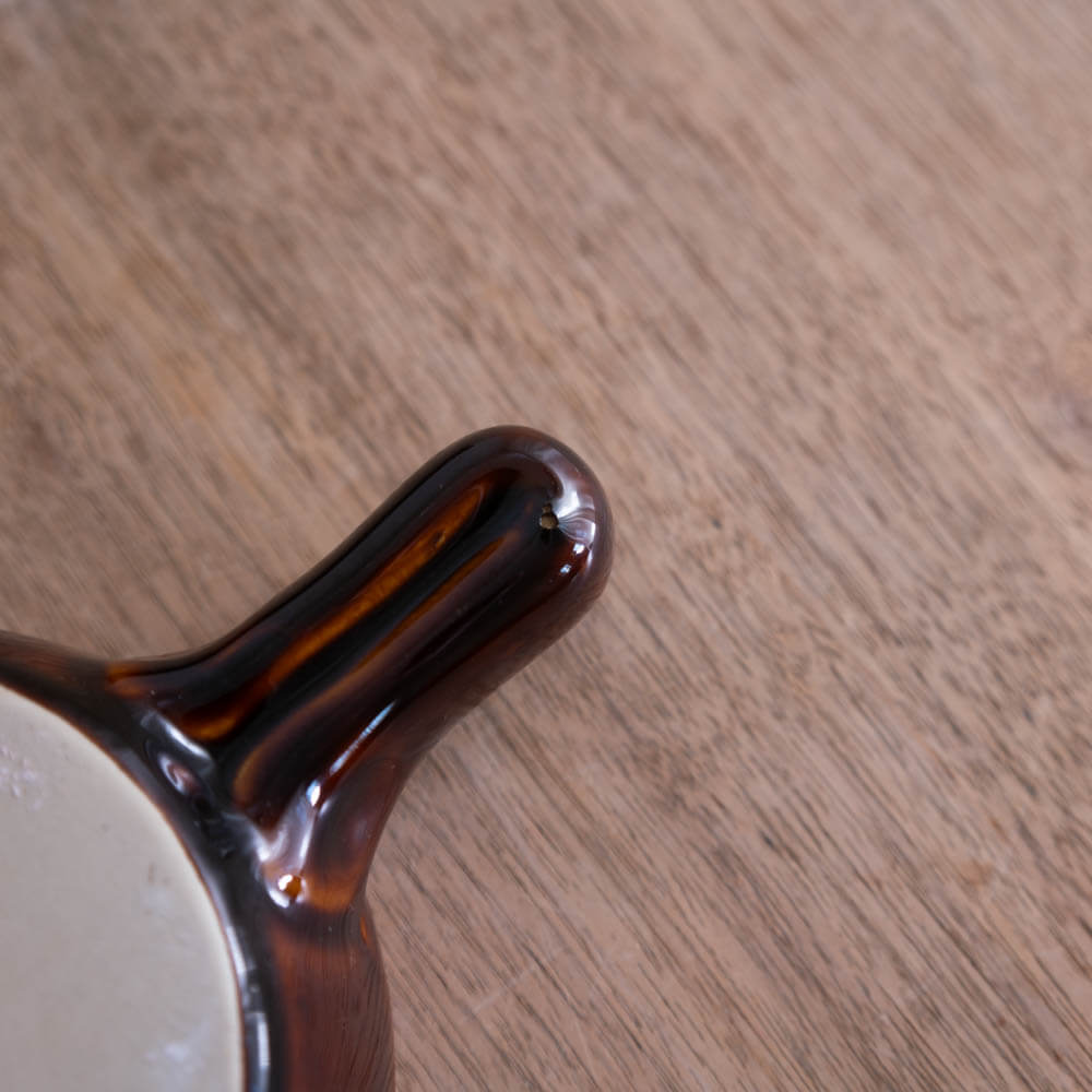 【WEB限定】ミニ片手鍋 アメ釉 -器市-