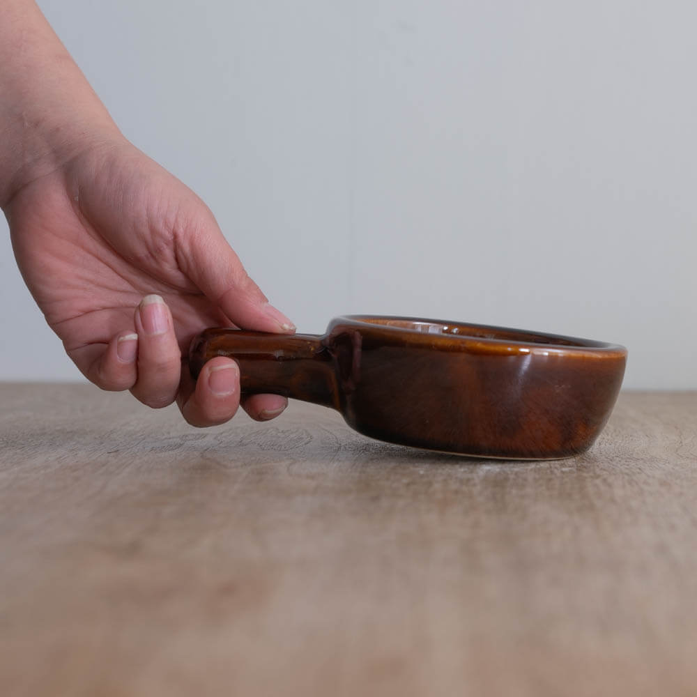 【WEB限定】ミニ片手鍋 アメ釉 -器市-