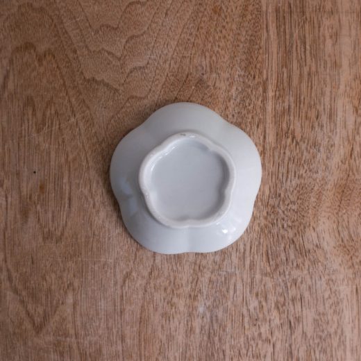 【WEB限定】白花 菊型3寸皿 -器市-