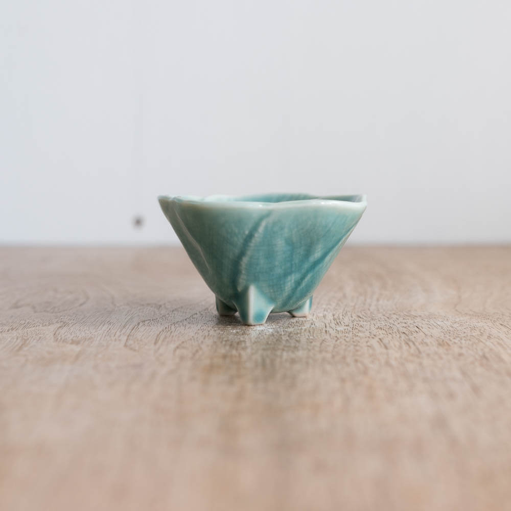 【WEB限定】花型三ﾂ足珍味 ヒワ -器市-