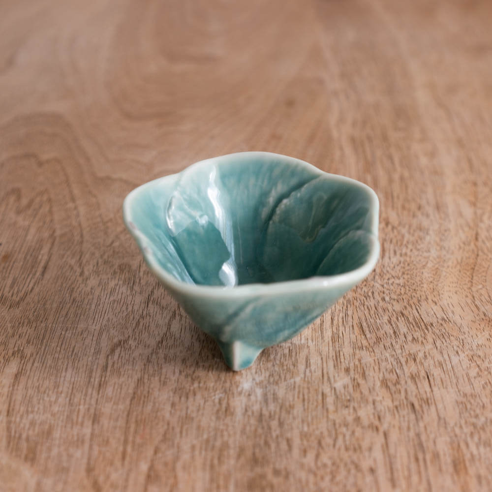 【WEB限定】花型三ﾂ足珍味 ヒワ -器市-