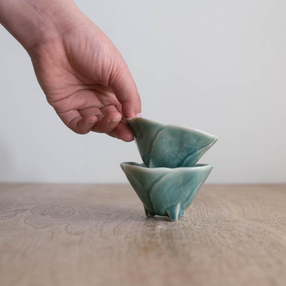 【WEB限定】花型三ﾂ足珍味 ヒワ -器市-