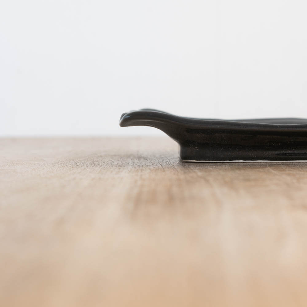 【WEB限定】油滴 手付きステーキ皿 -器市-