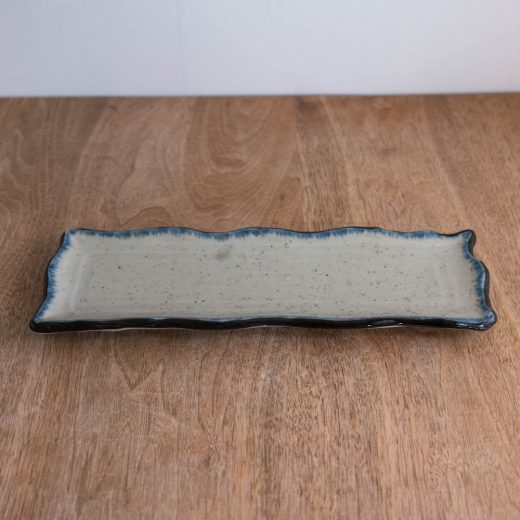 【WEB限定】淵さび削り型サンマ皿 -器市-