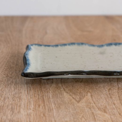 【WEB限定】淵さび削り型サンマ皿 -器市-