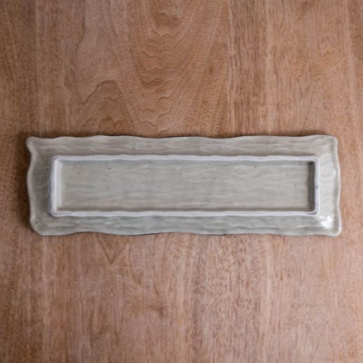 【WEB限定】淵さび削り型サンマ皿 -器市-