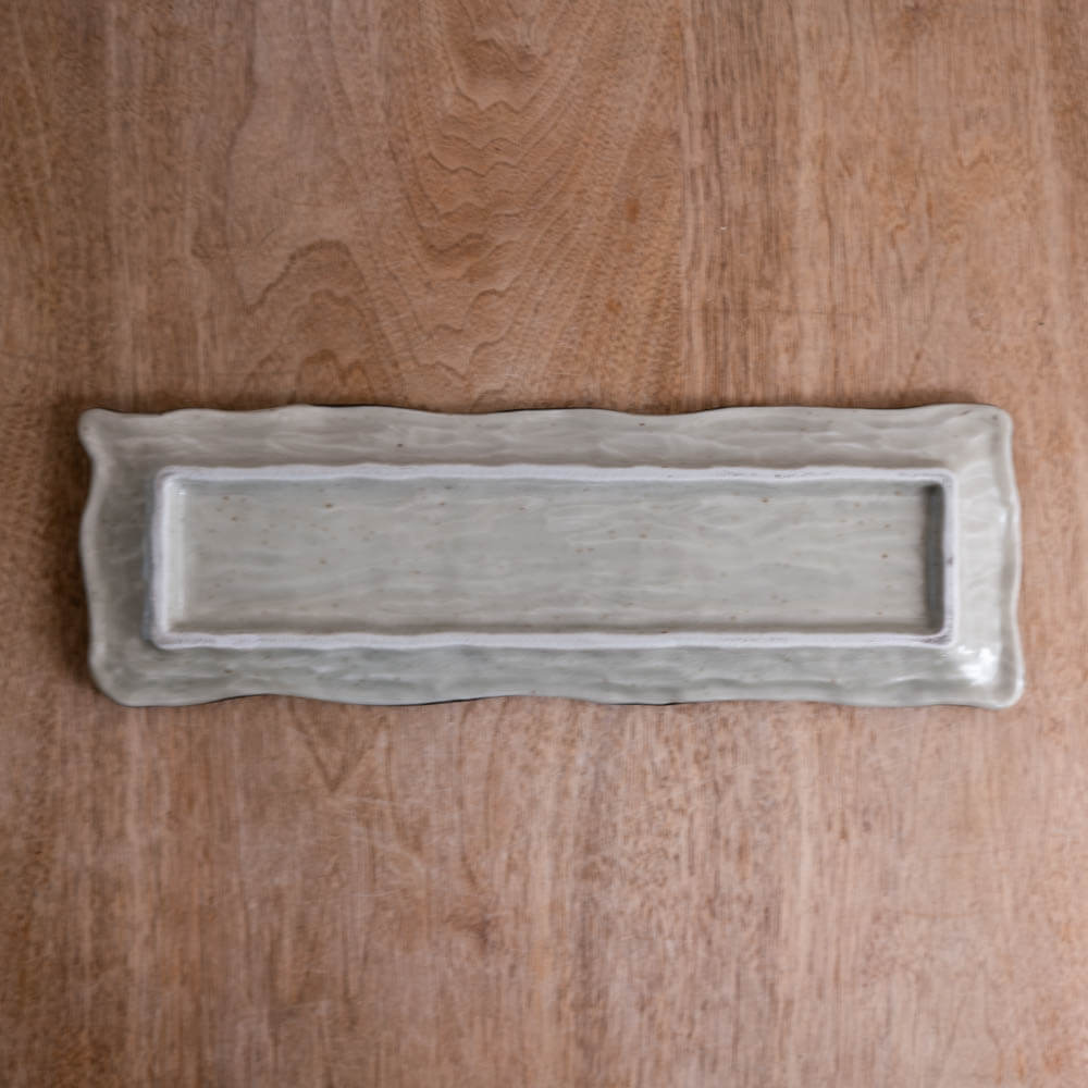 【WEB限定】淵さび削り型サンマ皿 -器市-