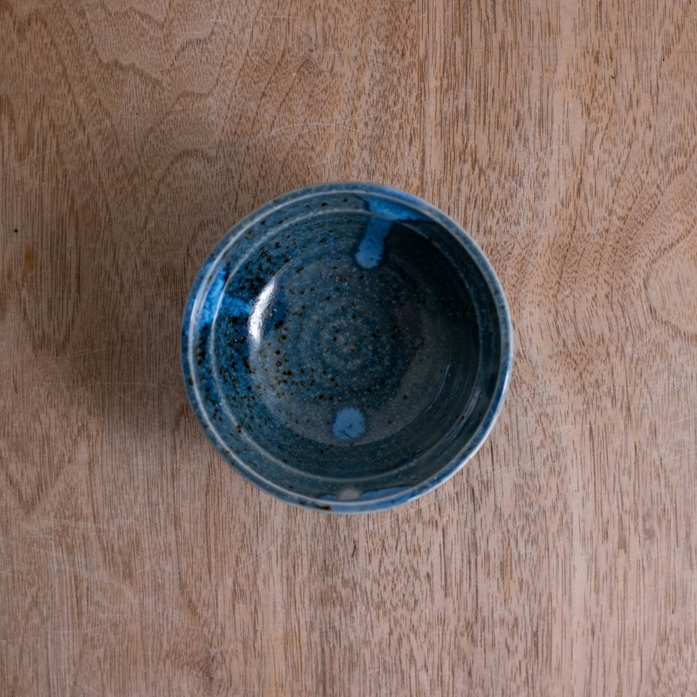 【WEB限定】無地だるま小鉢 (小) 青 -器市-