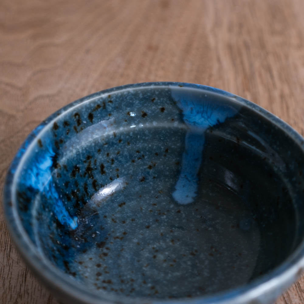 【WEB限定】無地だるま小鉢 (小) 青 -器市-