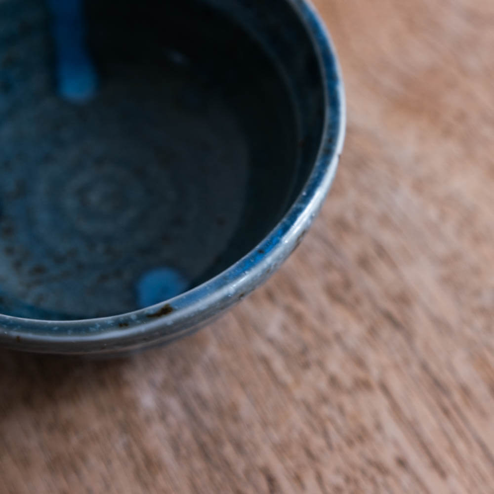 【WEB限定】無地だるま小鉢 (小) 青 -器市-