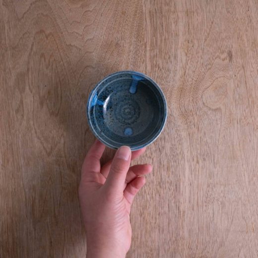 【WEB限定】無地だるま小鉢 (小) 青 -器市-