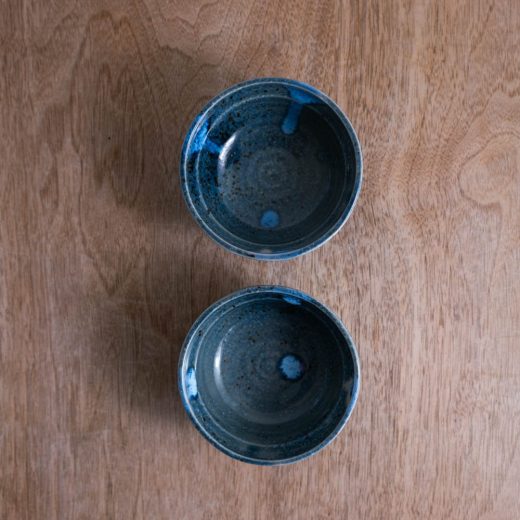 【WEB限定】無地だるま小鉢 (小) 青 -器市-