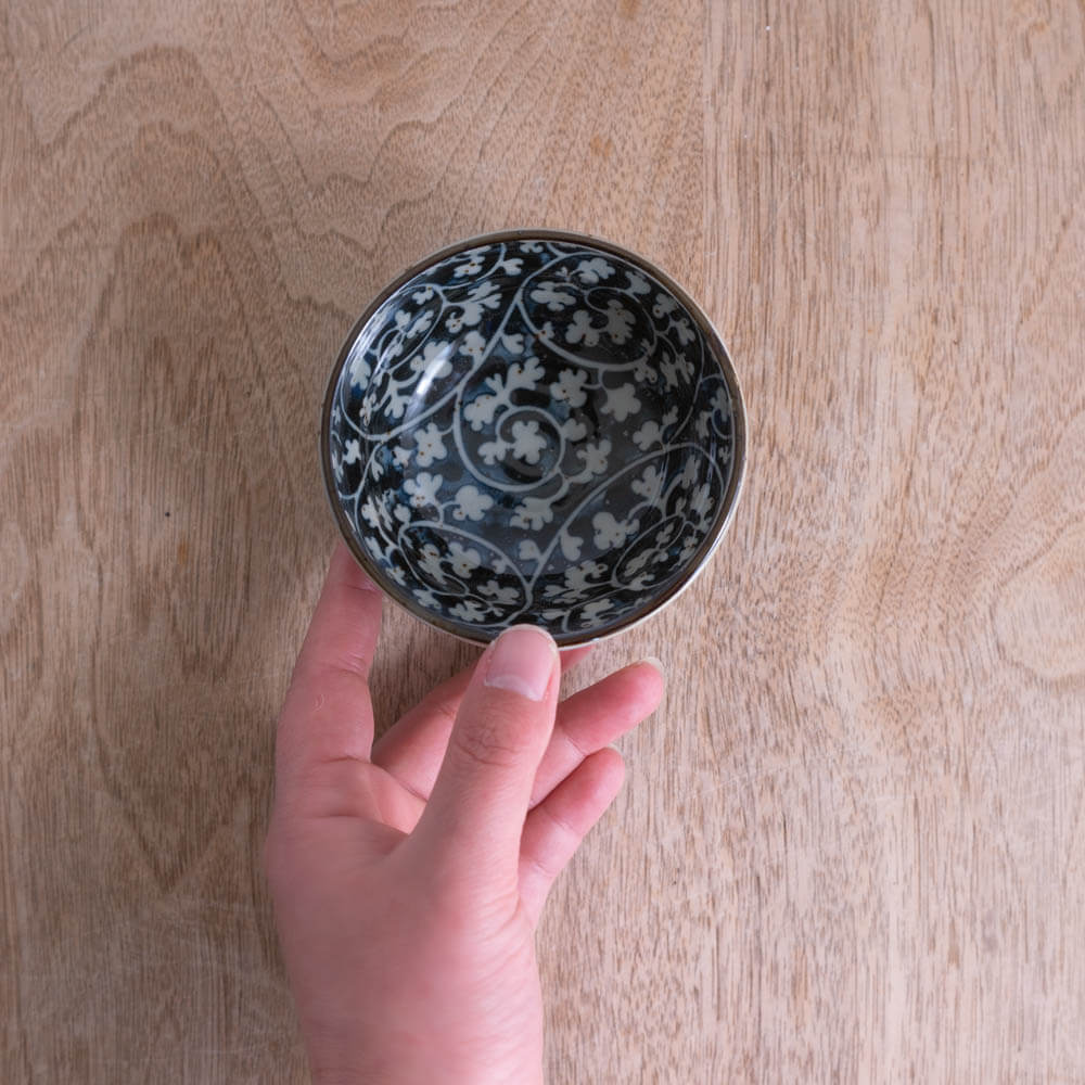 【WEB限定】益子唐草 だるま小鉢 (小) -器市-