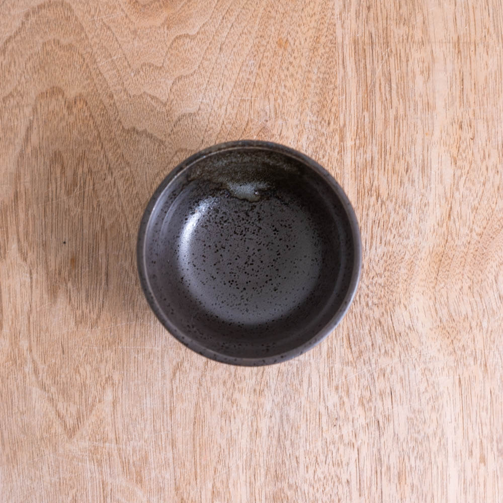【WEB限定】無地だるま小鉢 (小) 黒 -器市-