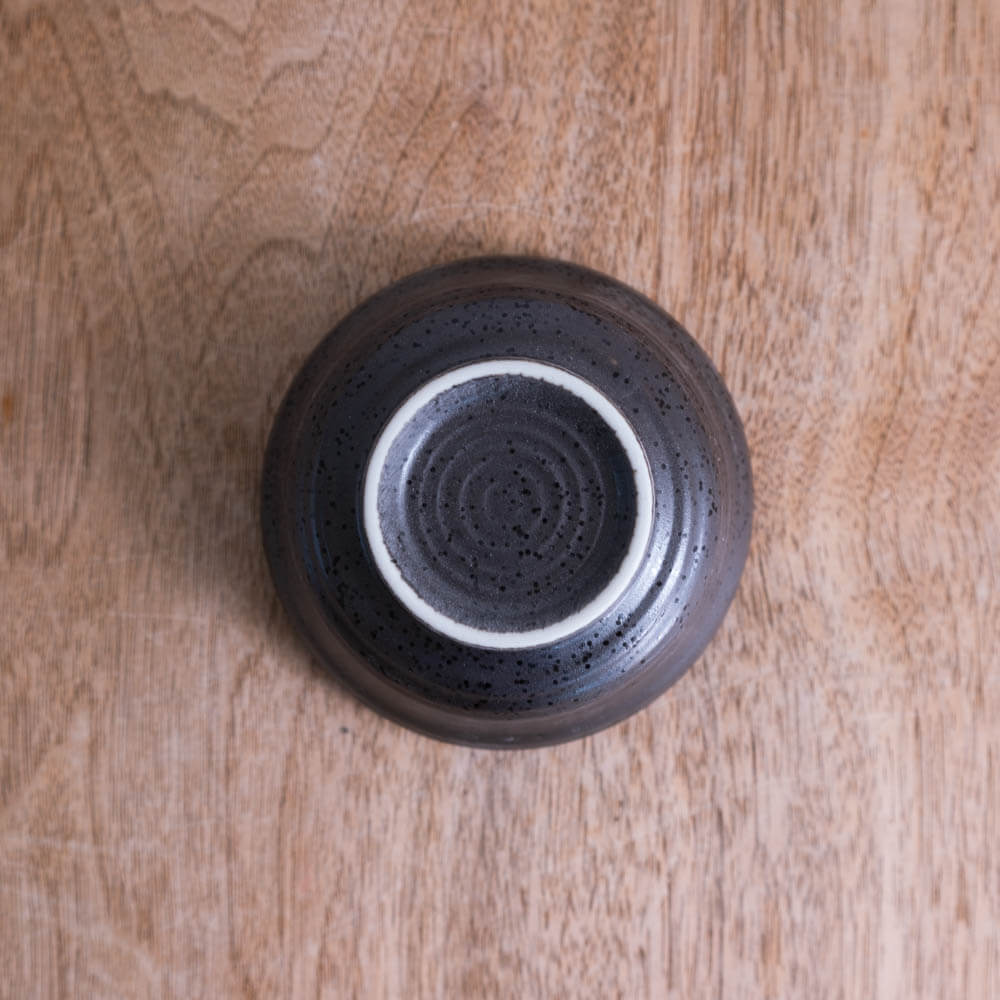 【WEB限定】無地だるま小鉢 (小) 黒 -器市-