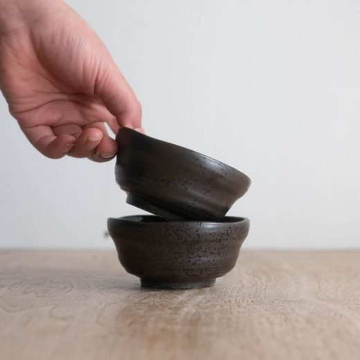 【WEB限定】無地だるま小鉢 (小) 黒 -器市-