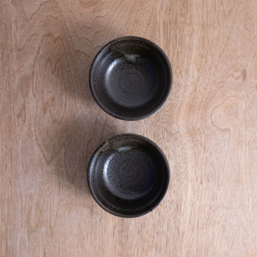 【WEB限定】無地だるま小鉢 (小) 黒 -器市-