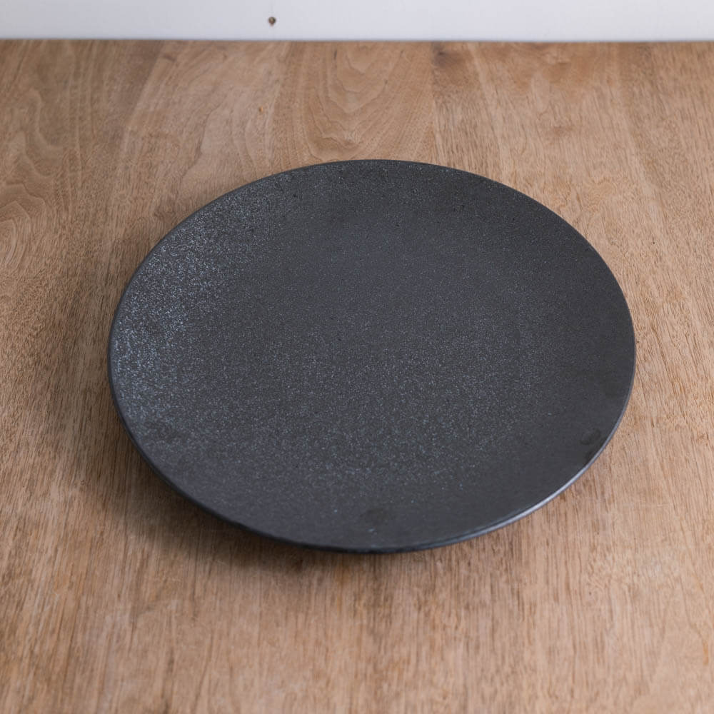 【WEB限定】炭曜変 メタ9寸皿 -器市-