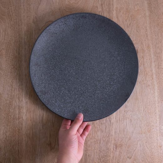 【WEB限定】炭曜変 メタ9寸皿 -器市-