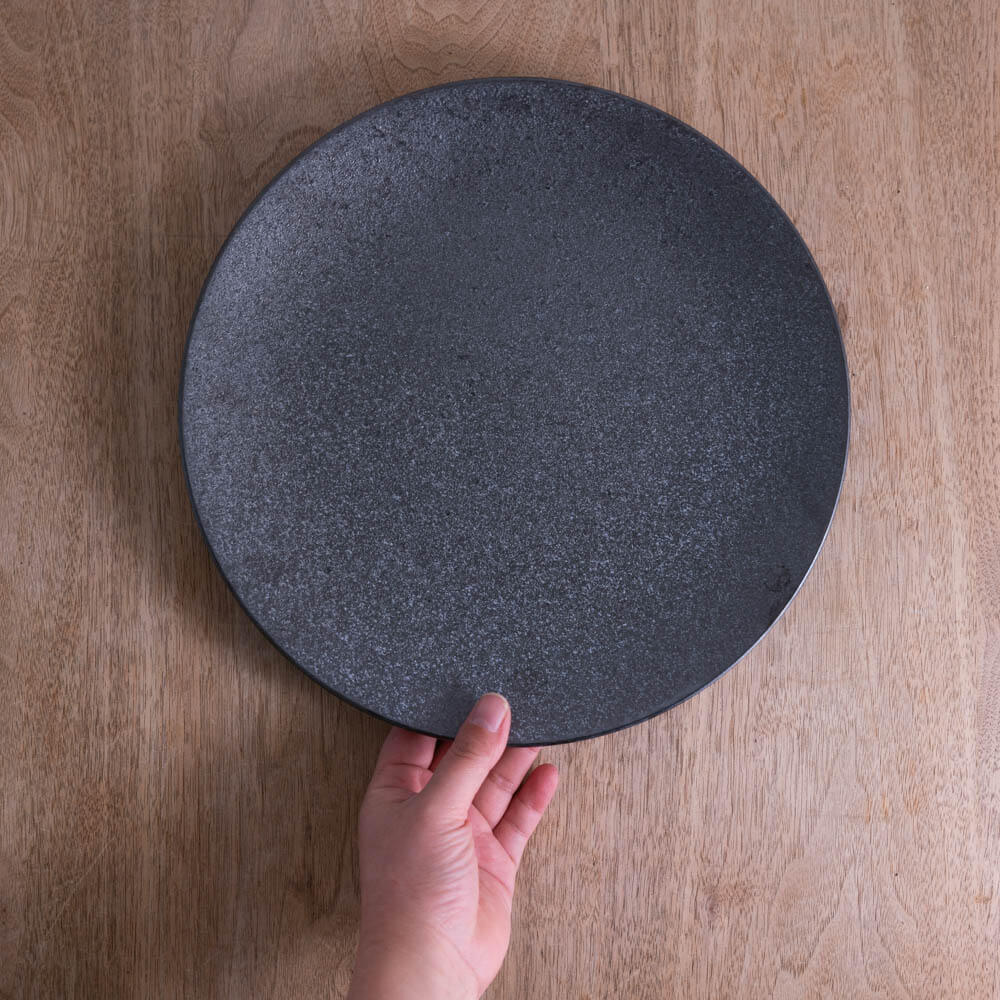 【WEB限定】炭曜変 メタ9寸皿 -器市-