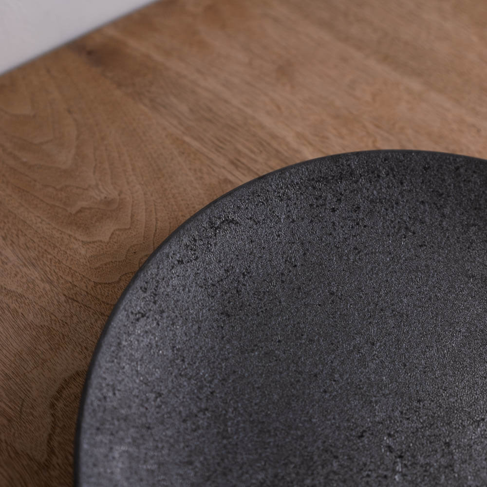 【WEB限定】炭曜変 メタ9寸皿 -器市-